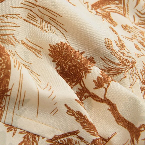 Vintage Printed Corset Crop Top - Picture 5 of 8